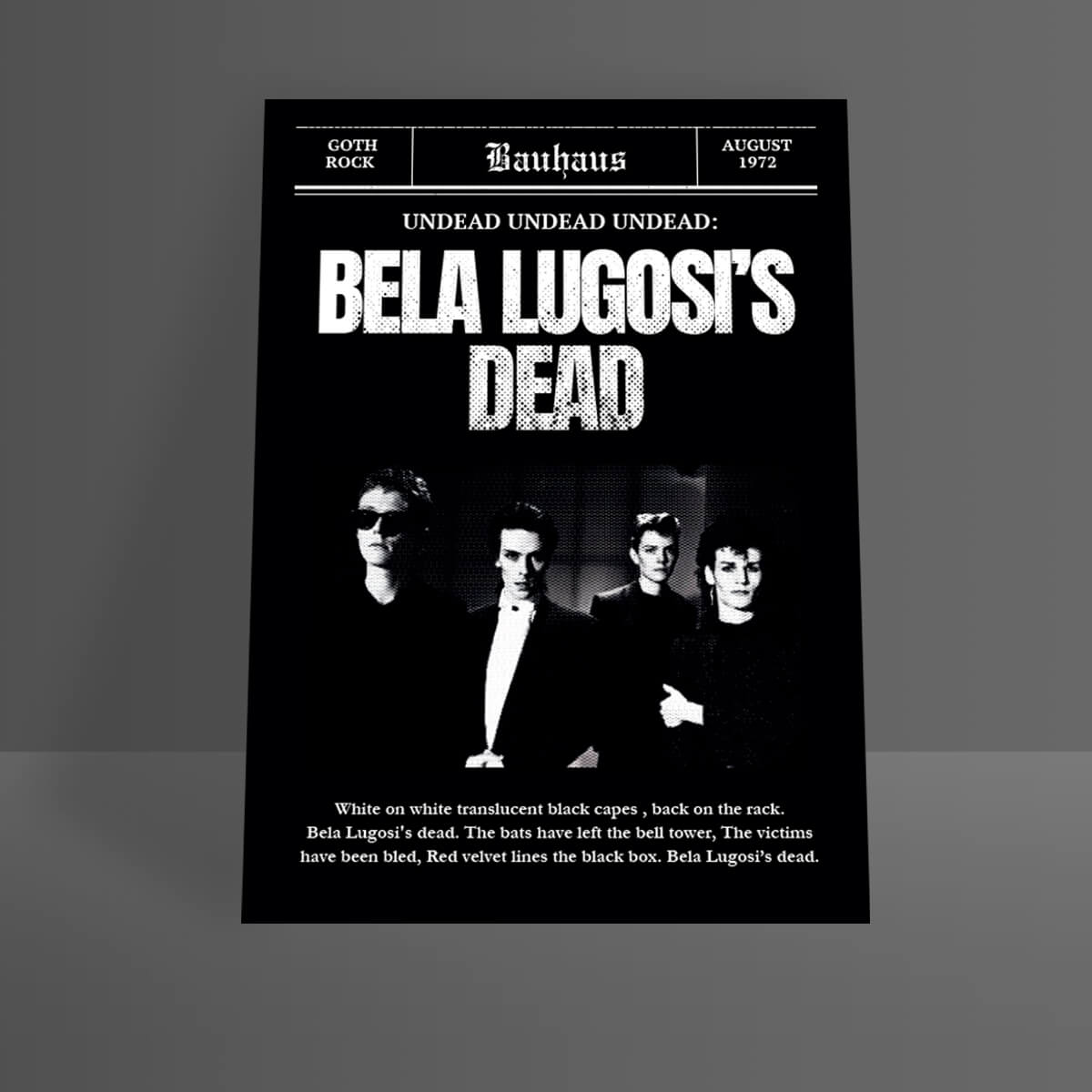 Bela Lugosi's Dead A4 Print • Occult Patches & Pins