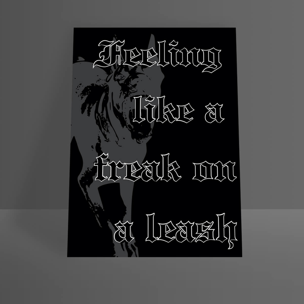 Freak on a Leash A4 Print • Occult Patches & Pins