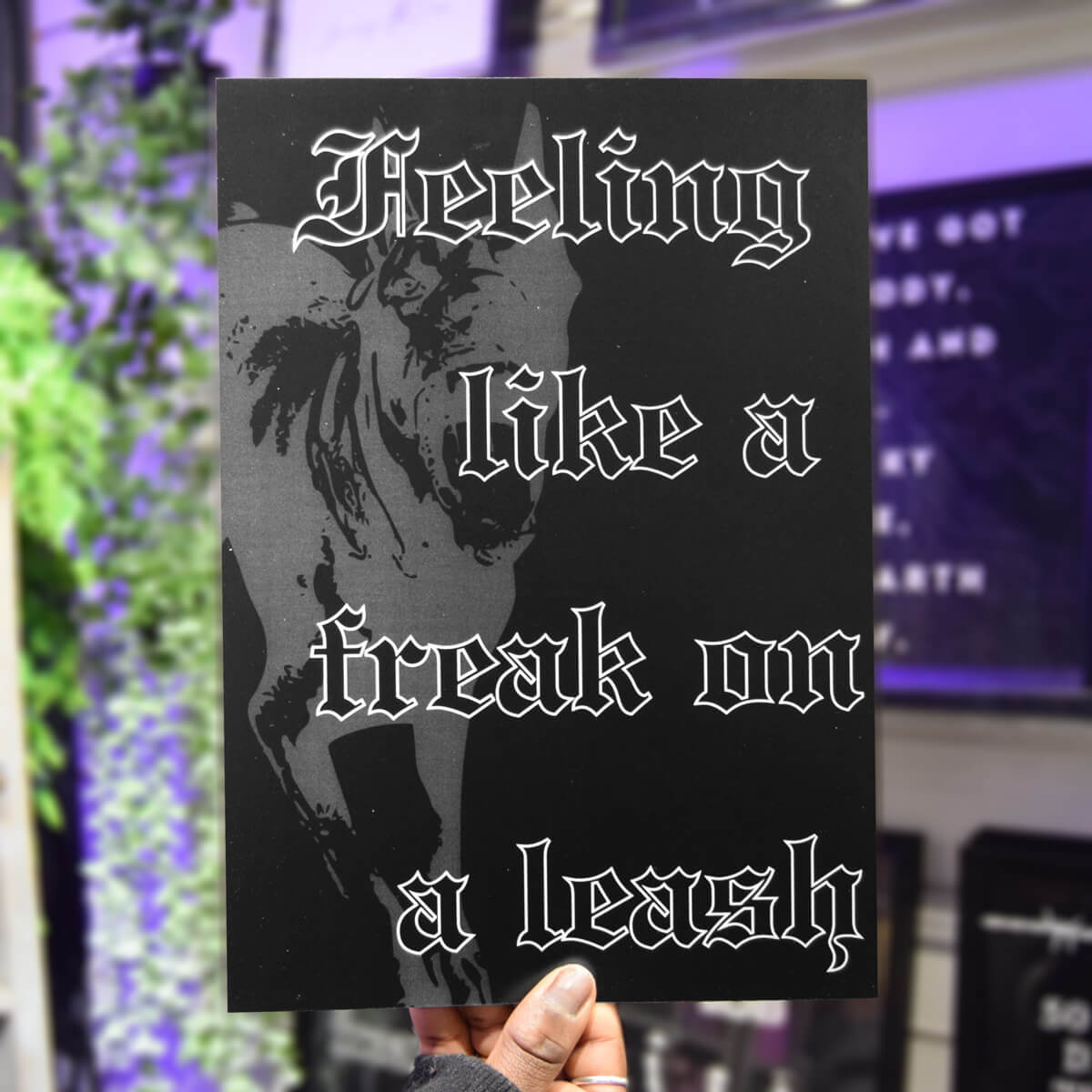 Freak on a Leash A4 Print • Occult Patches & Pins
