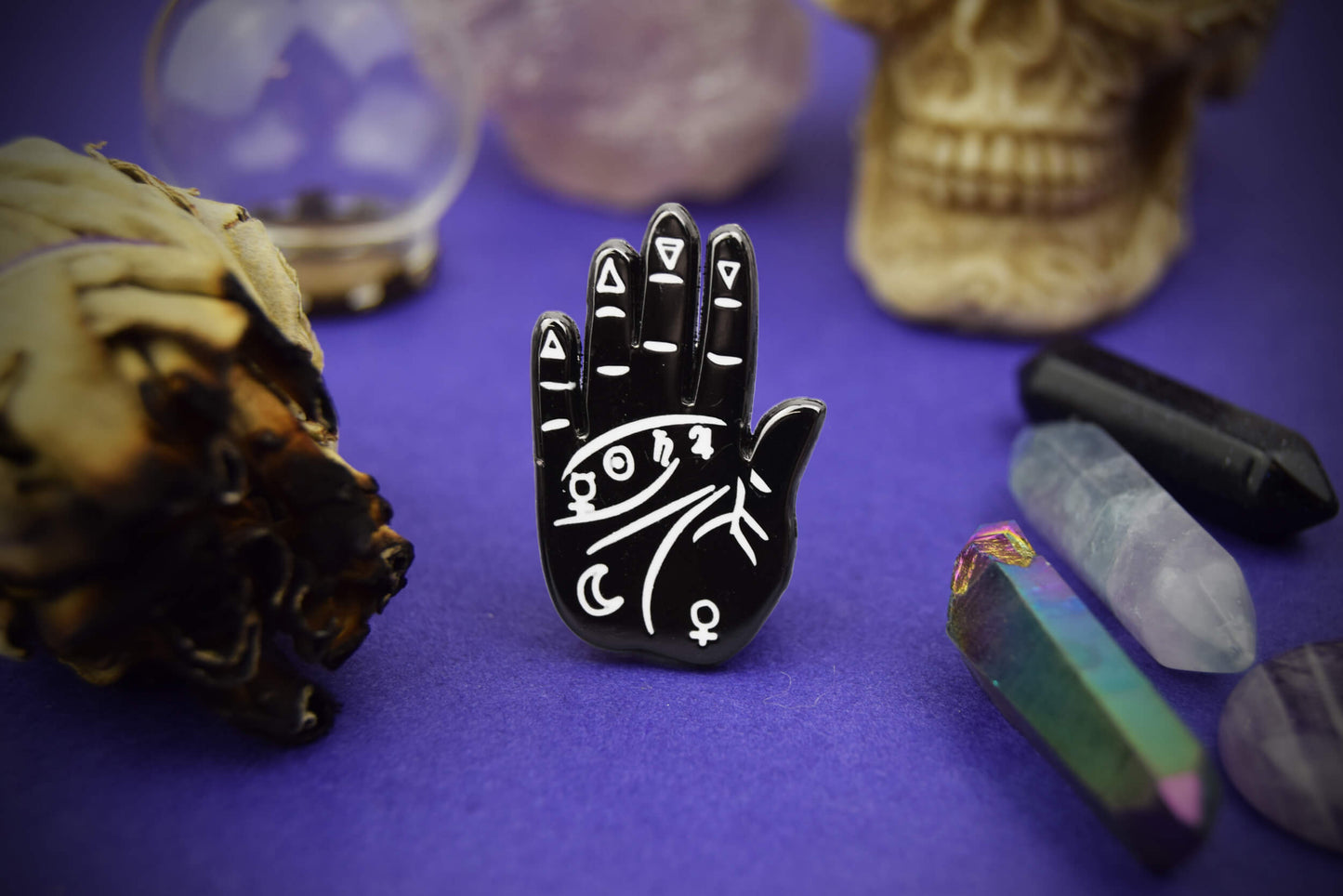 Palmistry Enamel Pin | Occult Patches & Pins