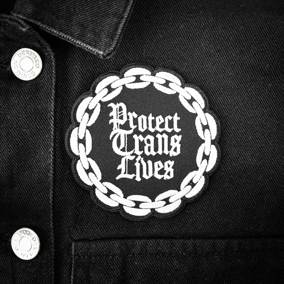 Protect Trans Lives Gothic Patch | Occult Patches & Pins