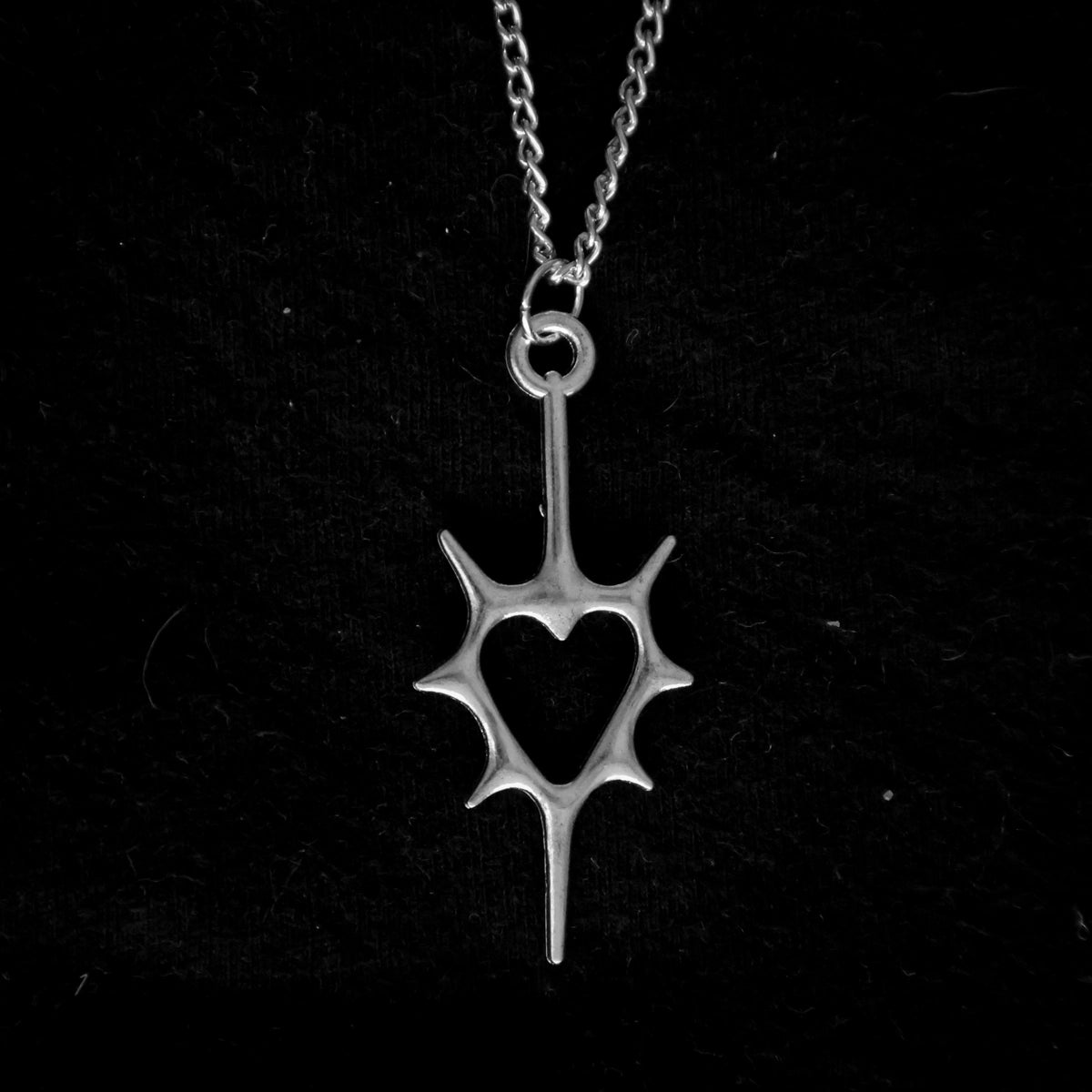 Thorny Heart Necklace • Occult Patches & Pins