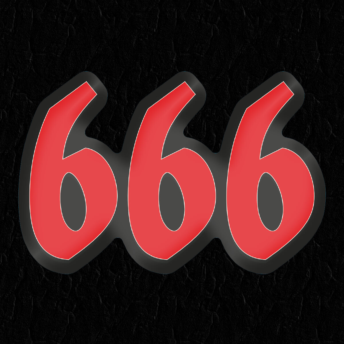666 Sticker - Occult Patches & Pins