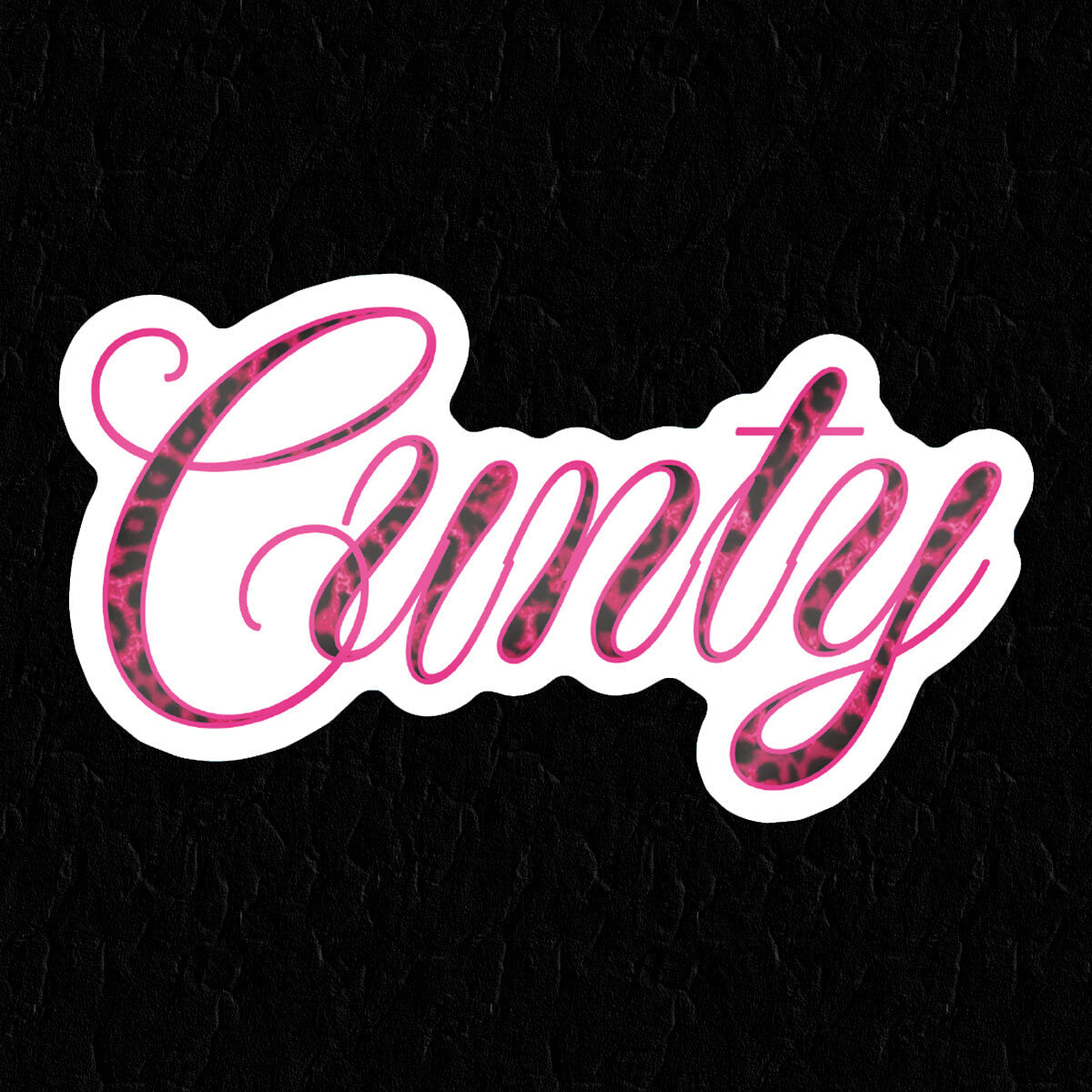 Cunty Pink Sticker - Occult Patches & Pins