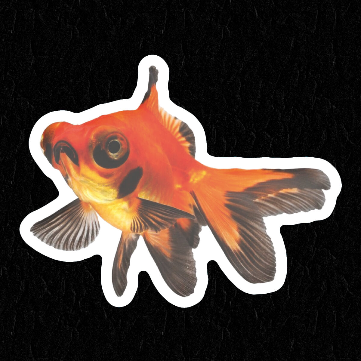 Goth Fish Sticker - Occult Patches & Pins