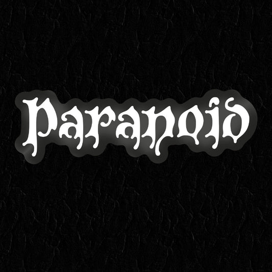 Paranoid Sticker - Occult Patches & Pins
