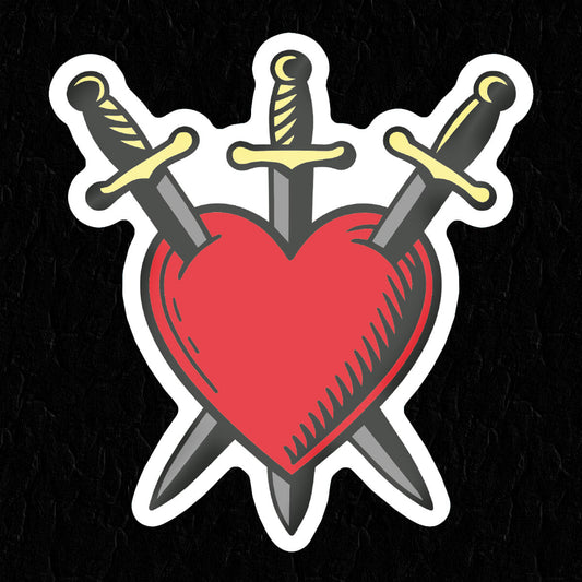 Sacred Heart Sticker - Occult Patches & Pins