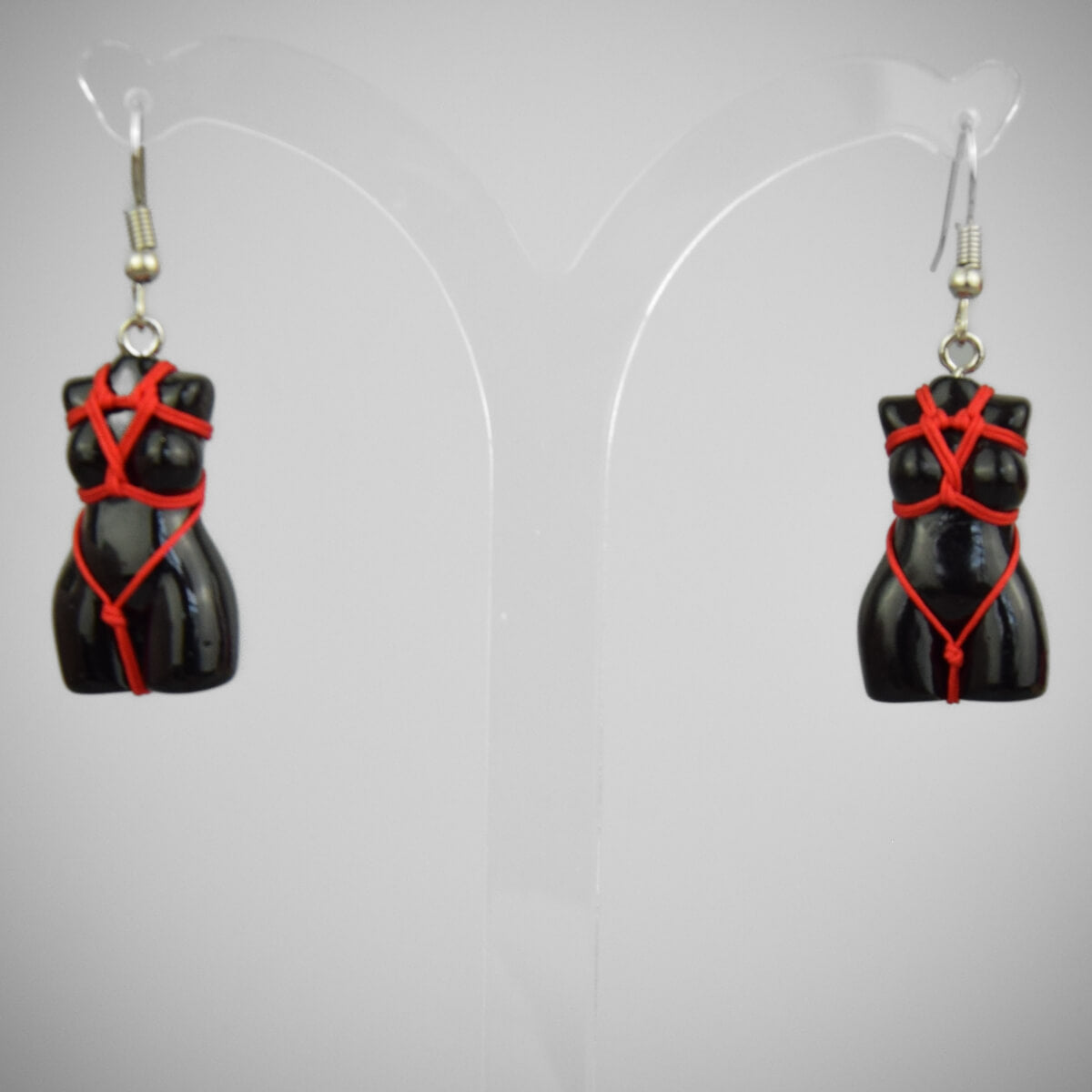 Shibari Earrings Red