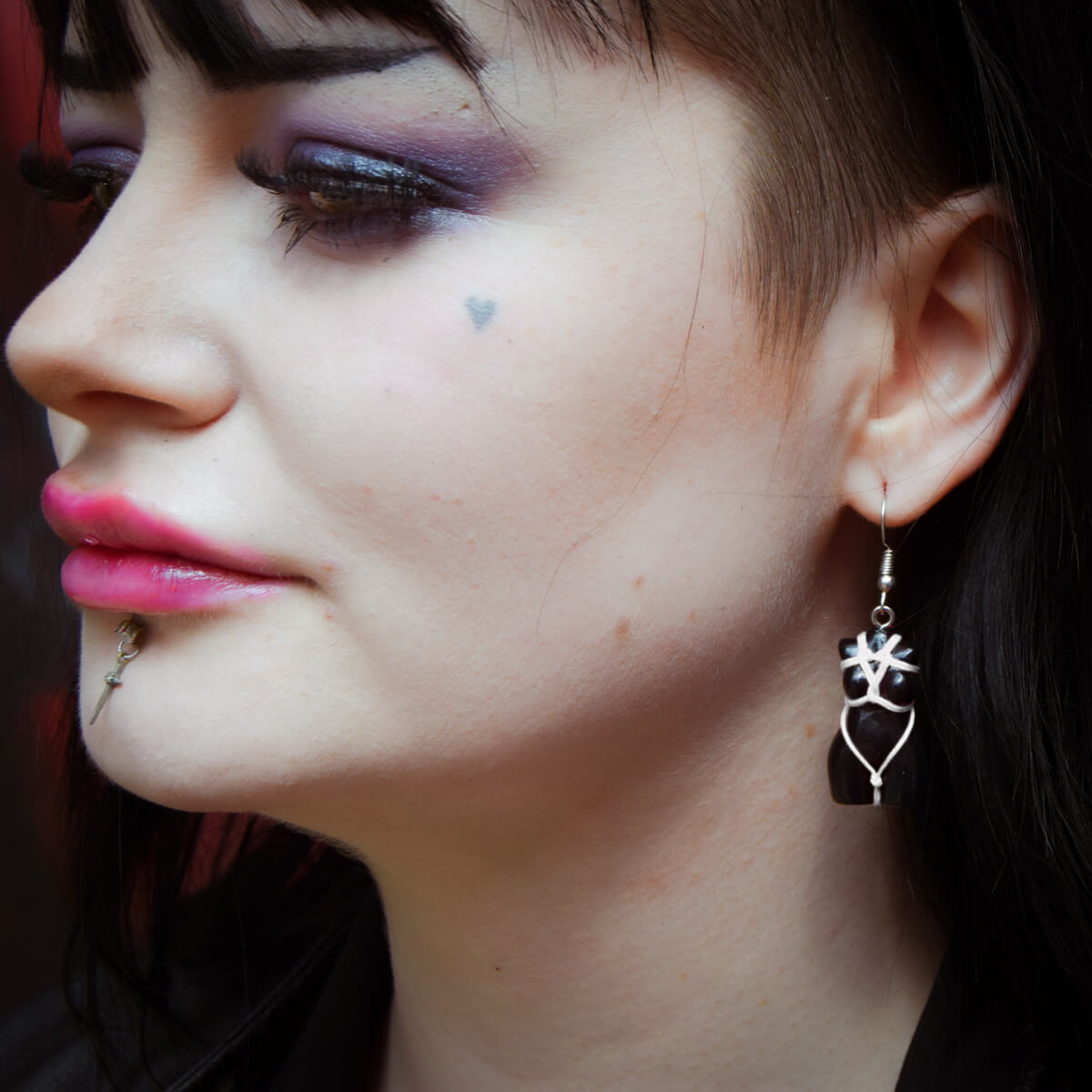 White Shibari Earrings | Occult Patches & Pins