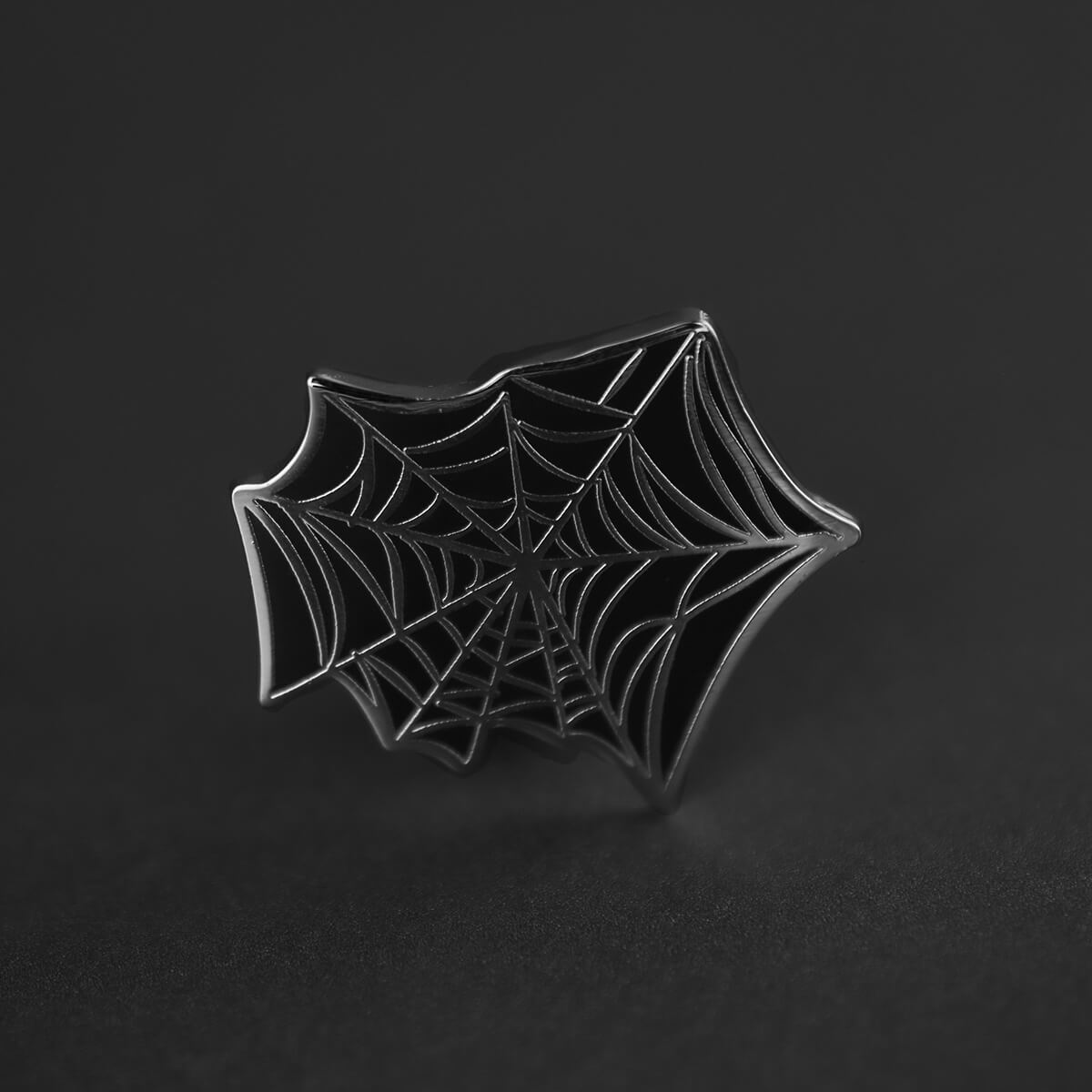 Spider Web Enamel Pin | Occult Patches & Pins