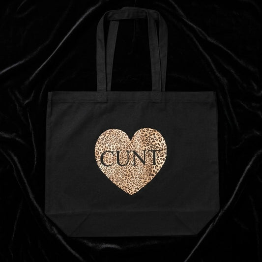 Cunt Heart Large Tote Bag - Occult Patches & Pins