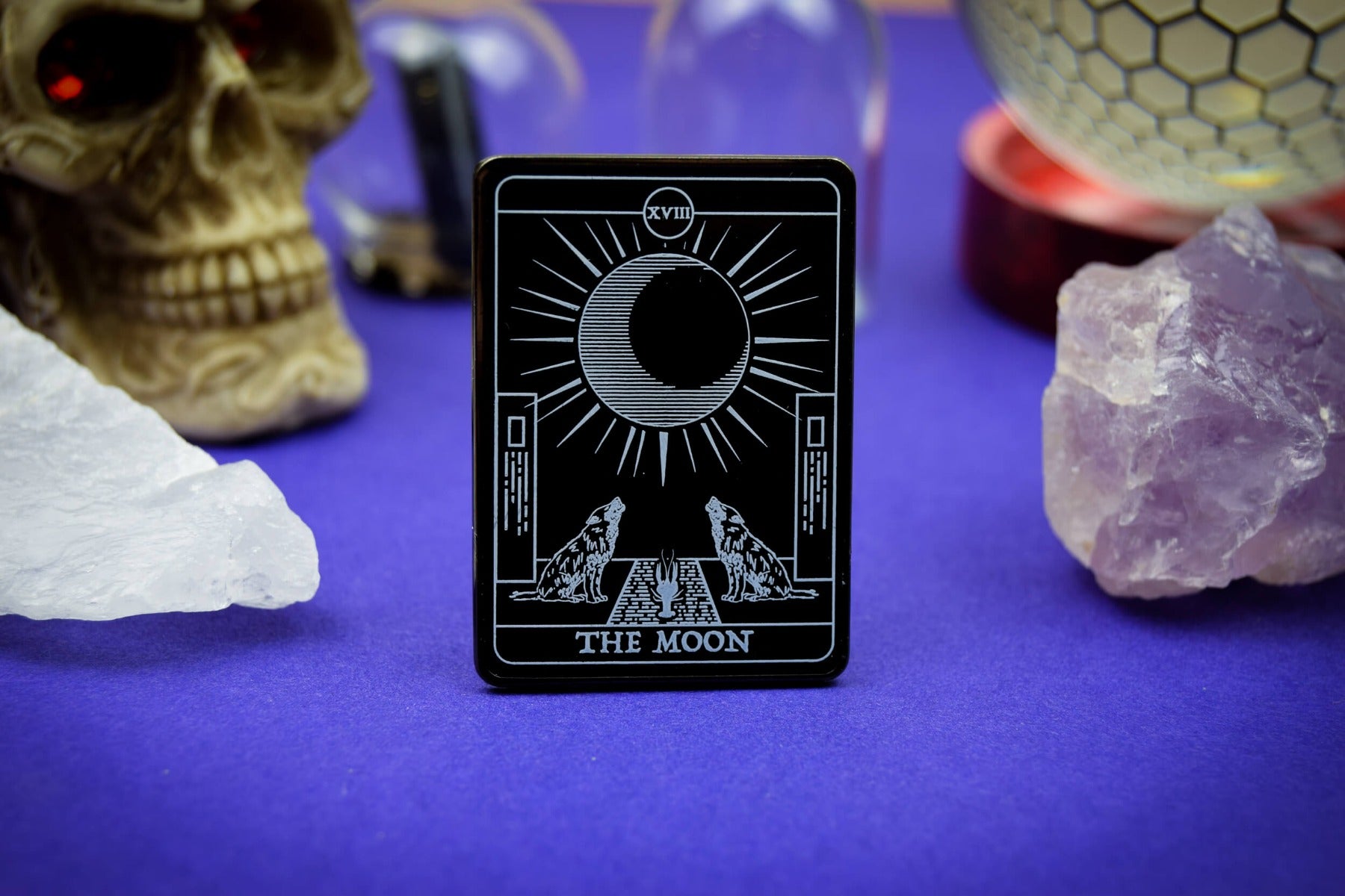 The Moon Tarot Enamel Pin | Occult Patches & Pins