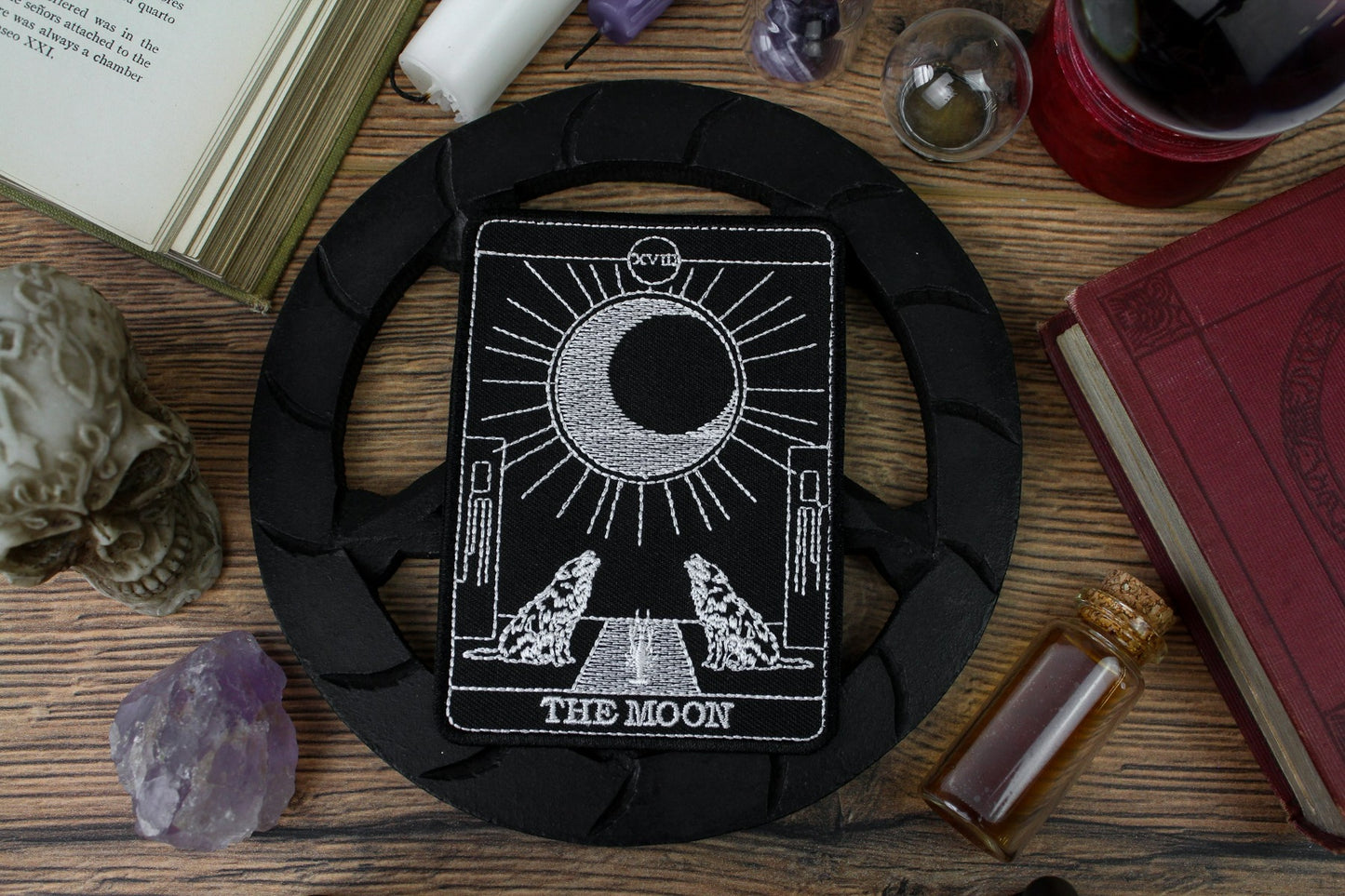 The Moon Tarot Patch | Occult Patches & Pins