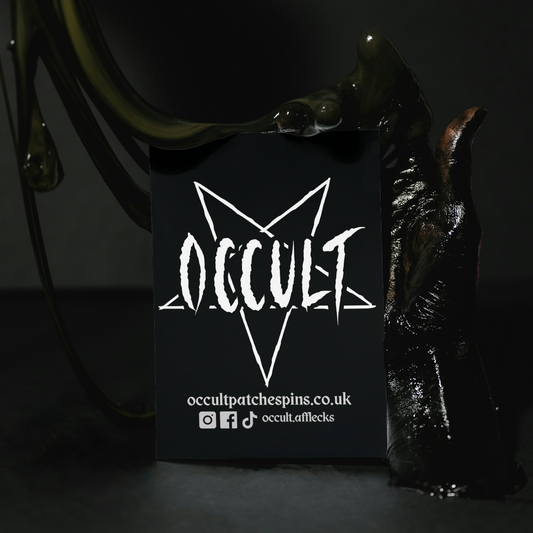 Black card with 'O.CCULT' logo and branding on a dark background