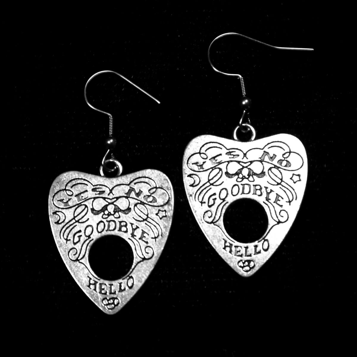 Planchette Earrings • Occult Patches & Pins