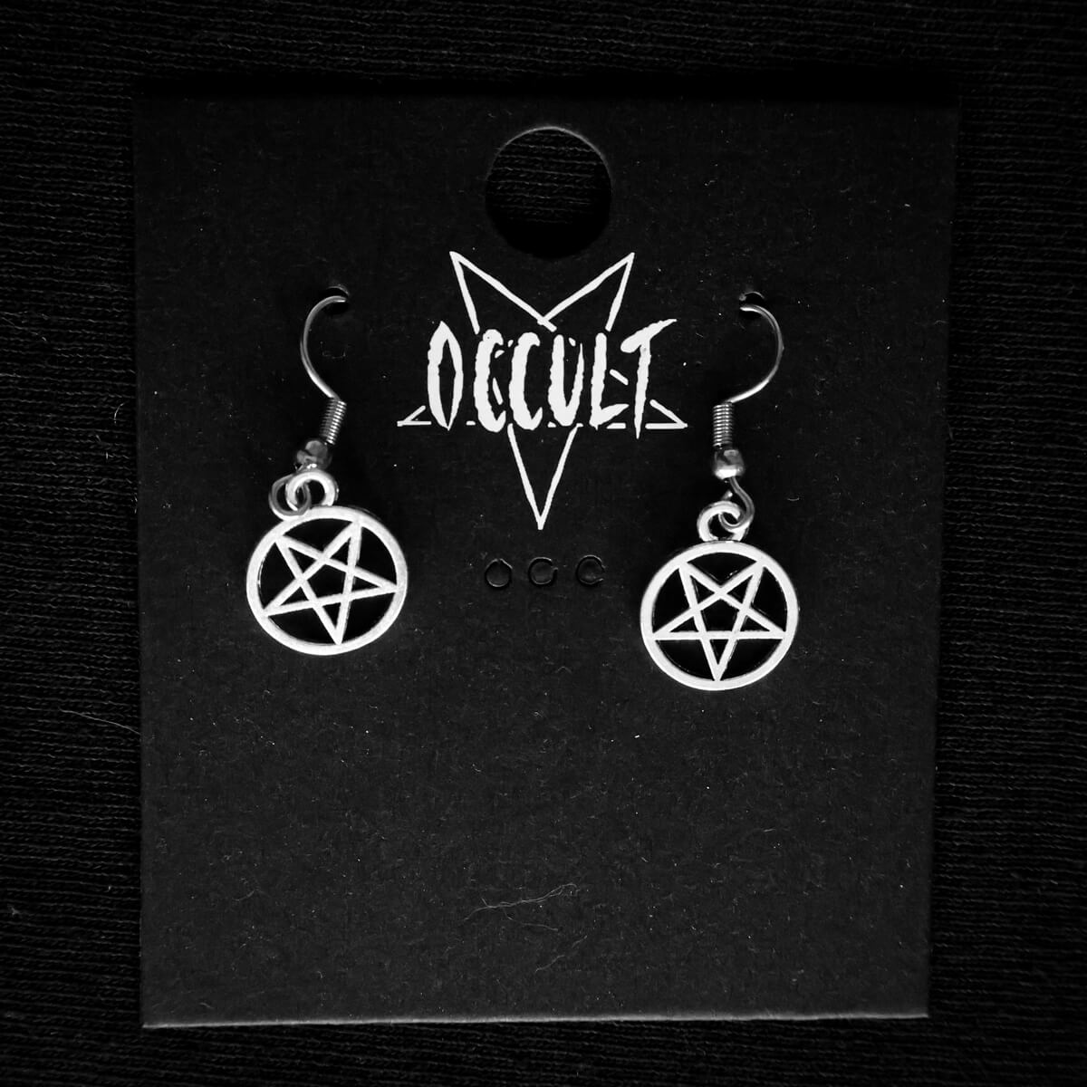 Inverted Pentagram Earrings