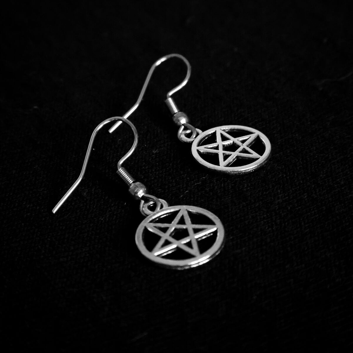 Inverted Pentagram Earrings