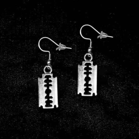 Razor Earrings - Occult Patches & Pins