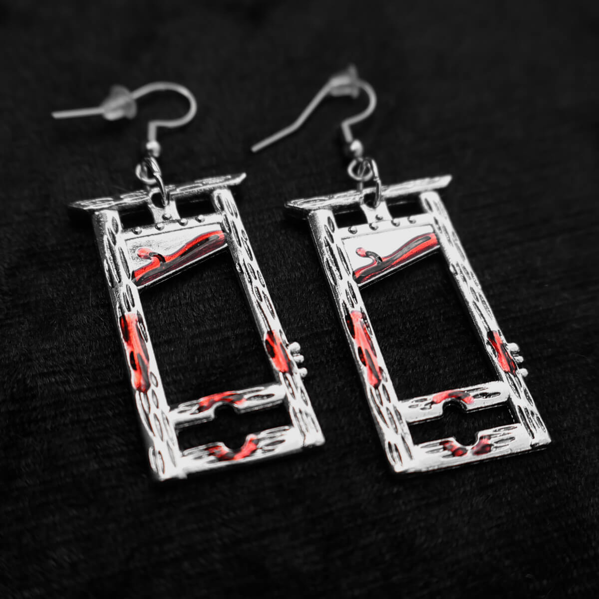 Guillotine Earrings - Occult Patches & Pins