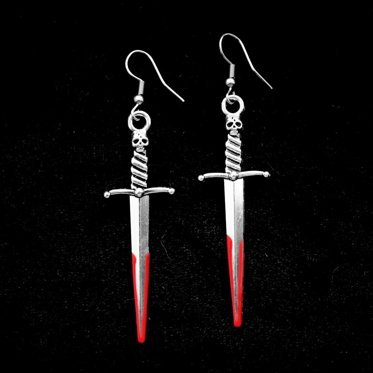 Bloody Dagger Earrings | Occult Patches Pins