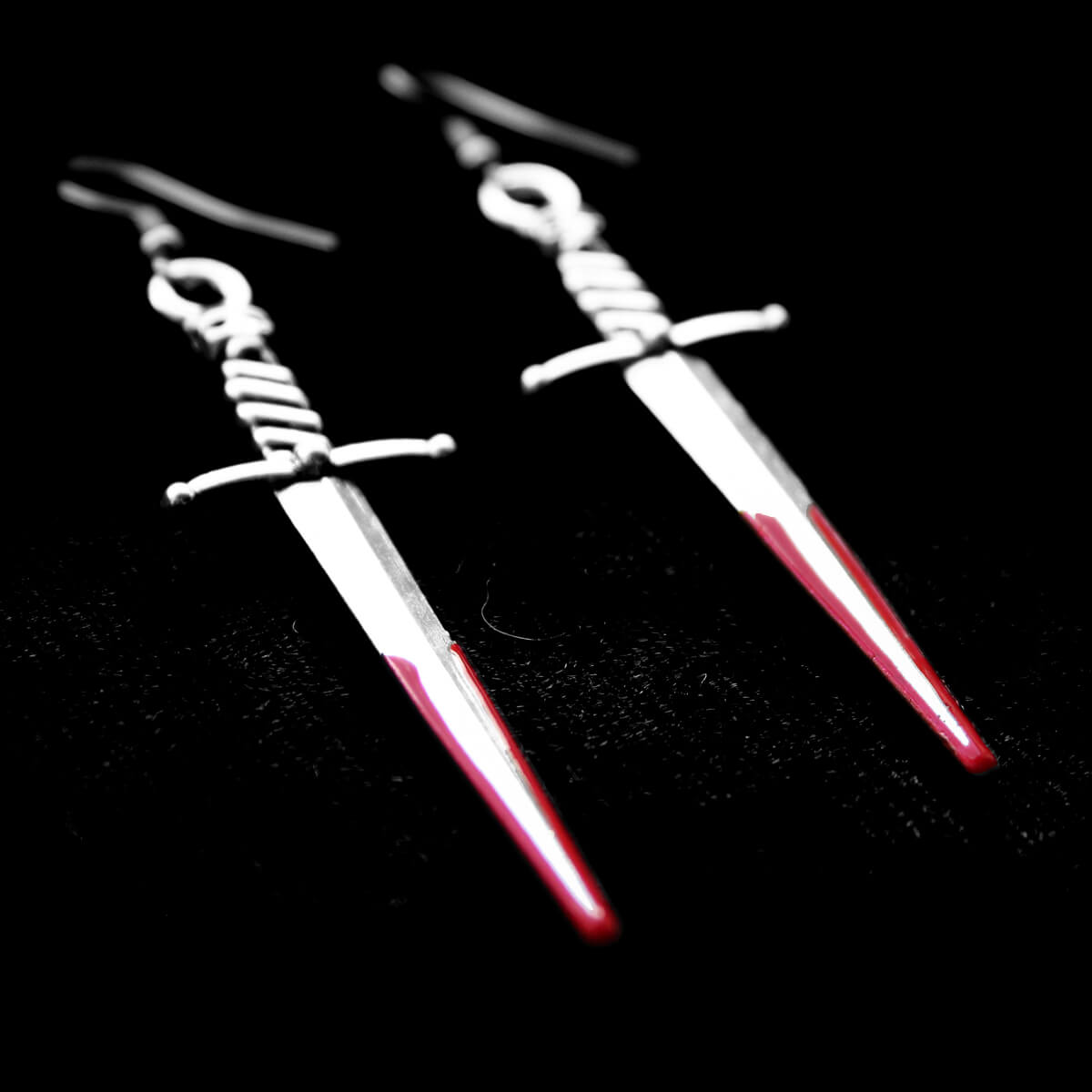 Bloody Dagger Earrings | Occult Patches Pins