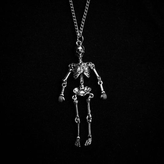 Large Skeleton Necklace ⛧ Occult Patches & Pins
