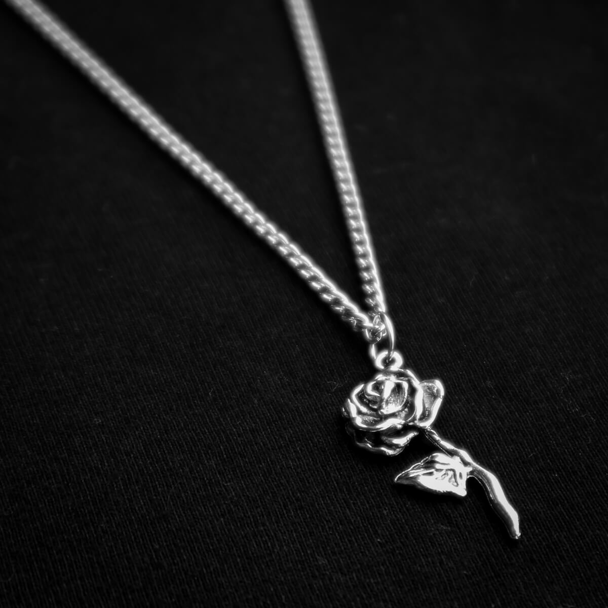 Rose Necklace ⛧ Occult Patches & Pins