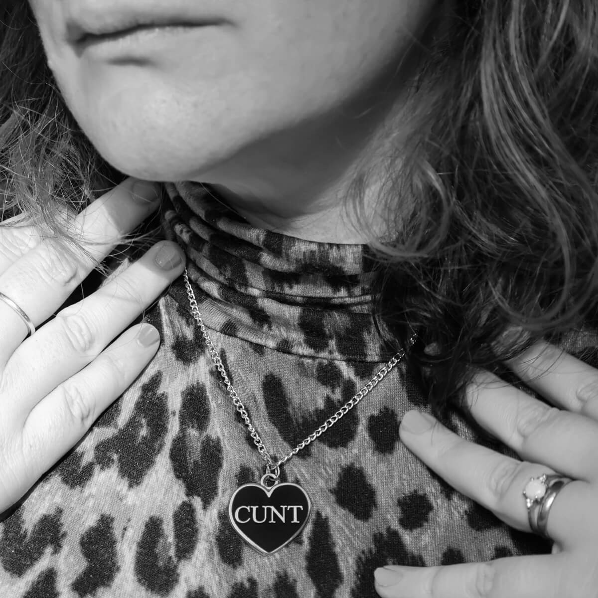 Cunt Necklace & Earrings Set