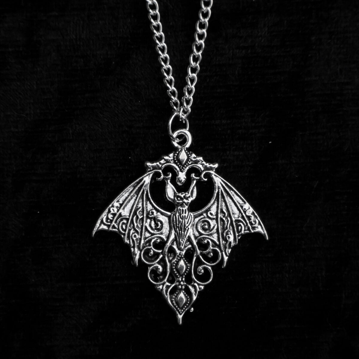 Filigree Bat Necklace