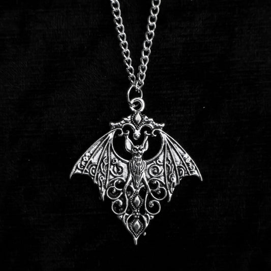 Filigree Bat Necklace