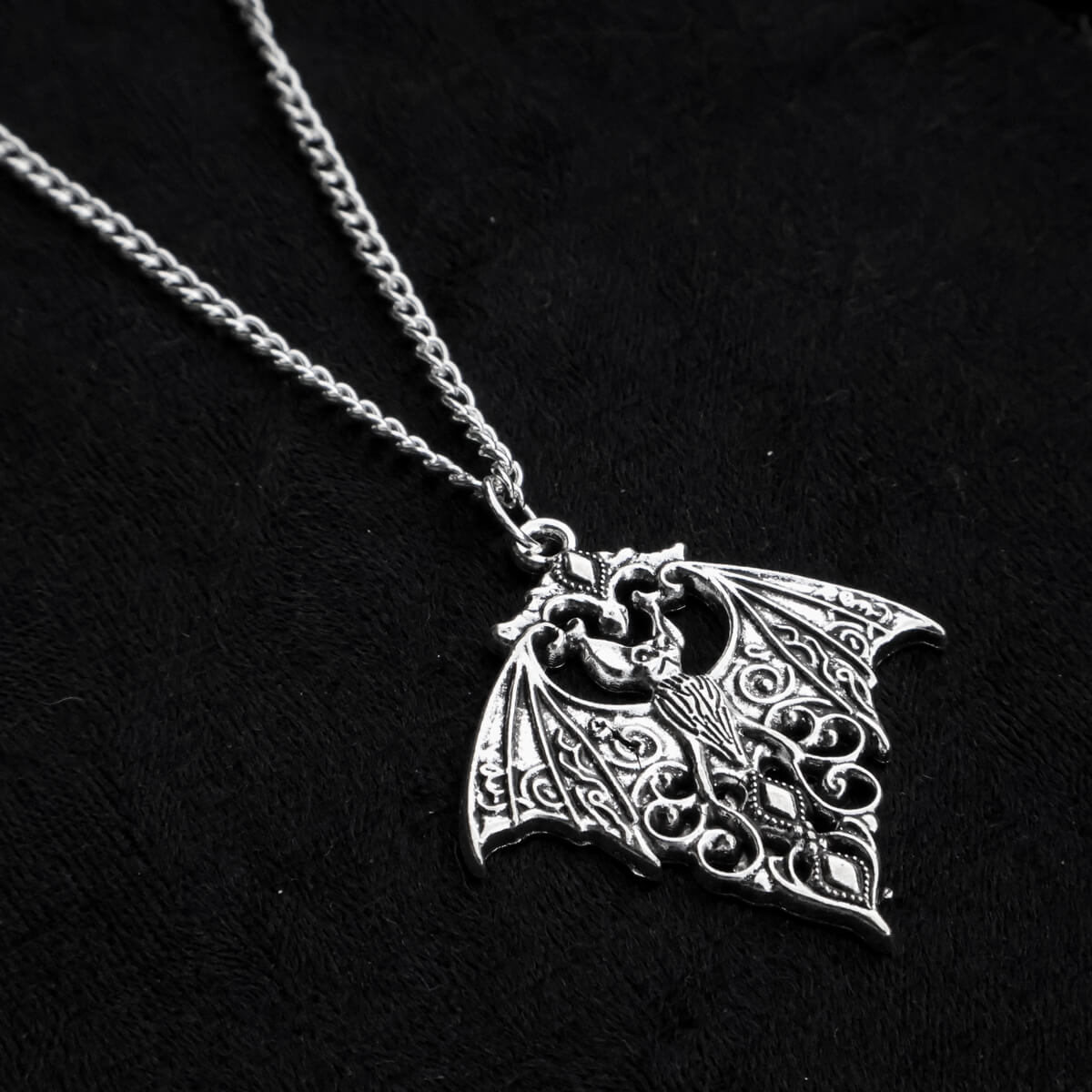 Filigree Bat Necklace