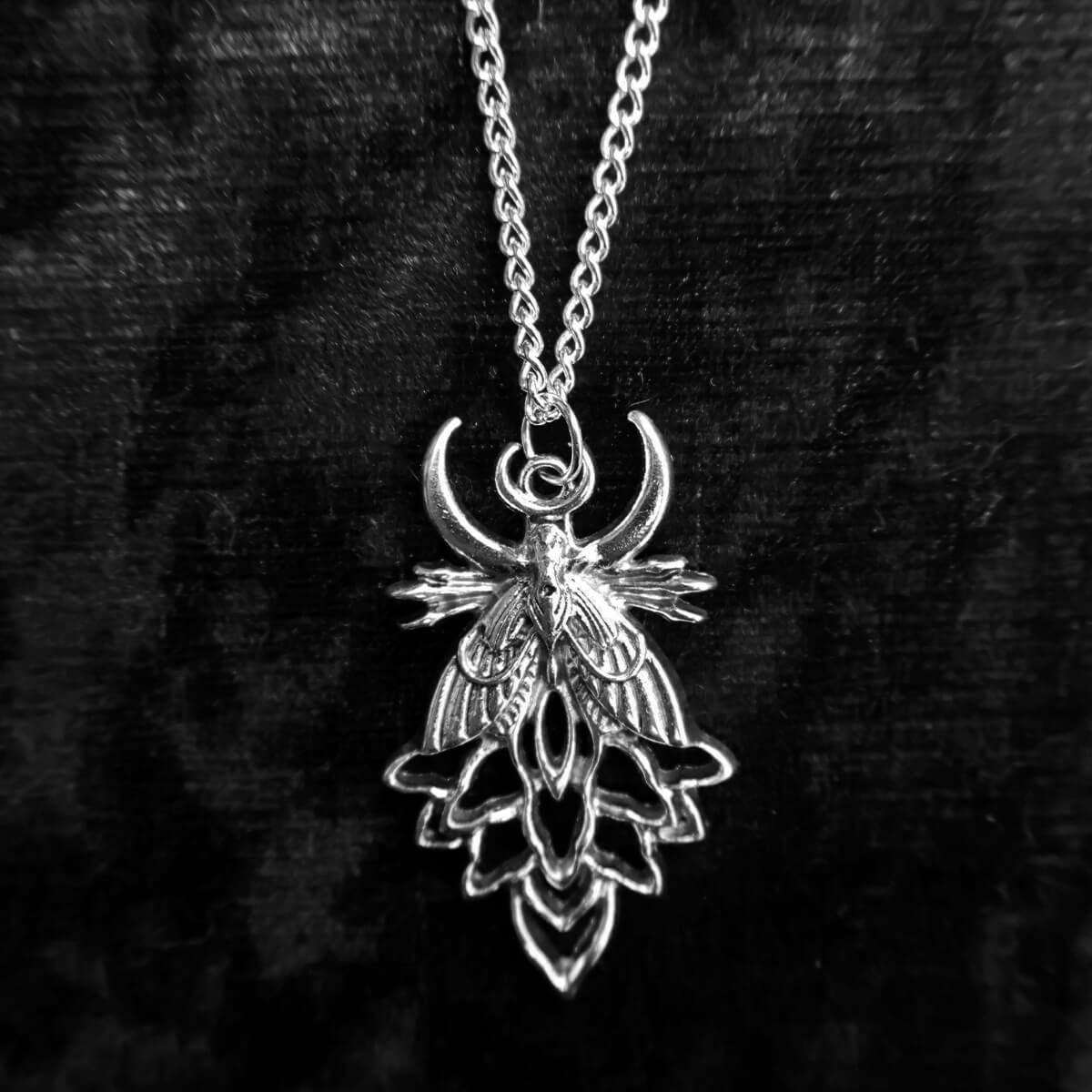 Night Moth Necklace - Occult Patches & Pins