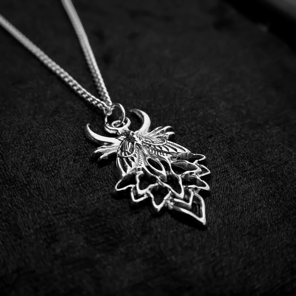 Night Moth Necklace - Occult Patches & Pins