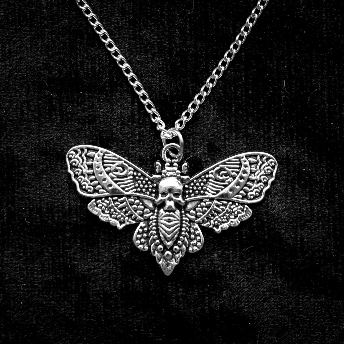 Moth Necklace | Occult Patches Pins