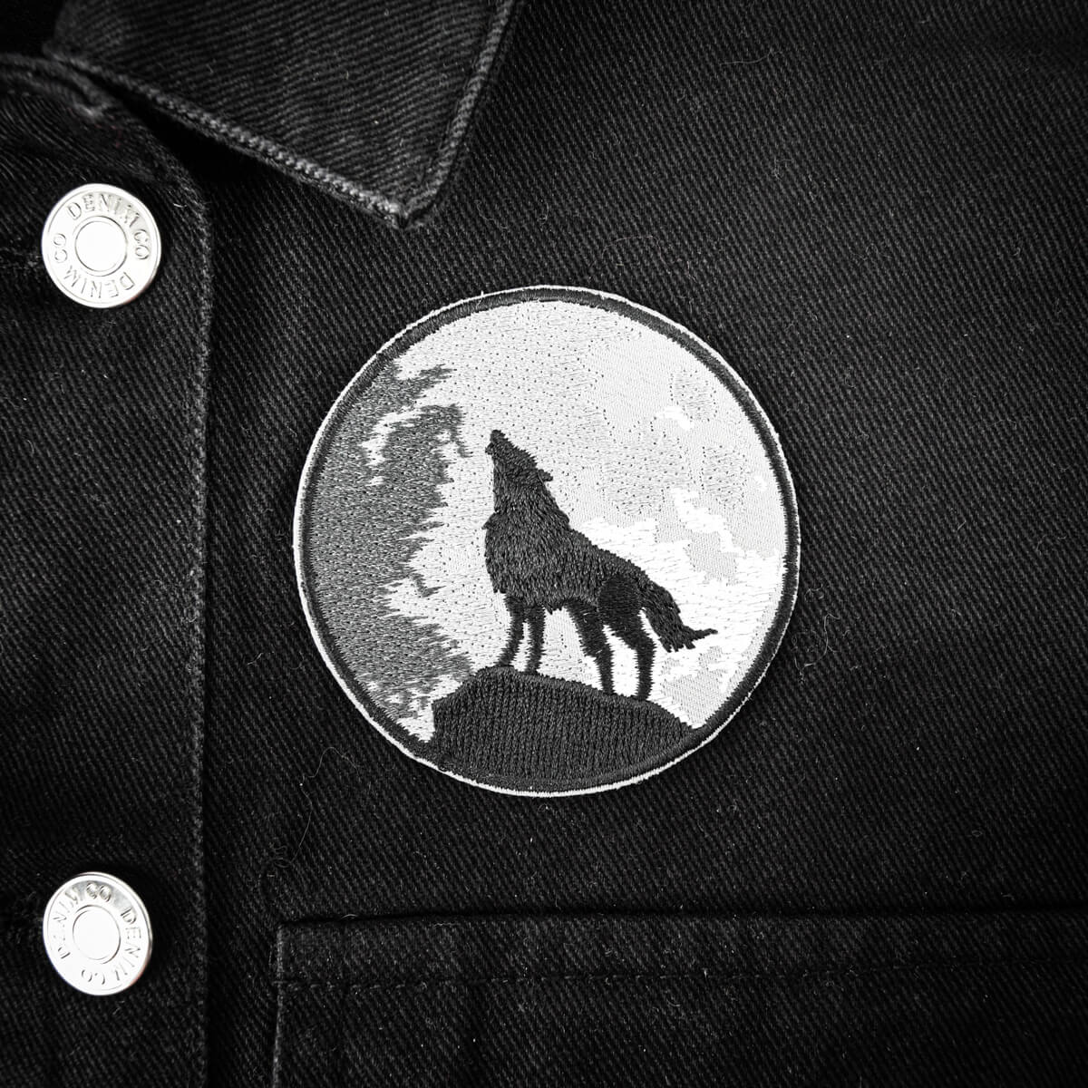 Wolf & Moon Patch | Occult Patches & Pins