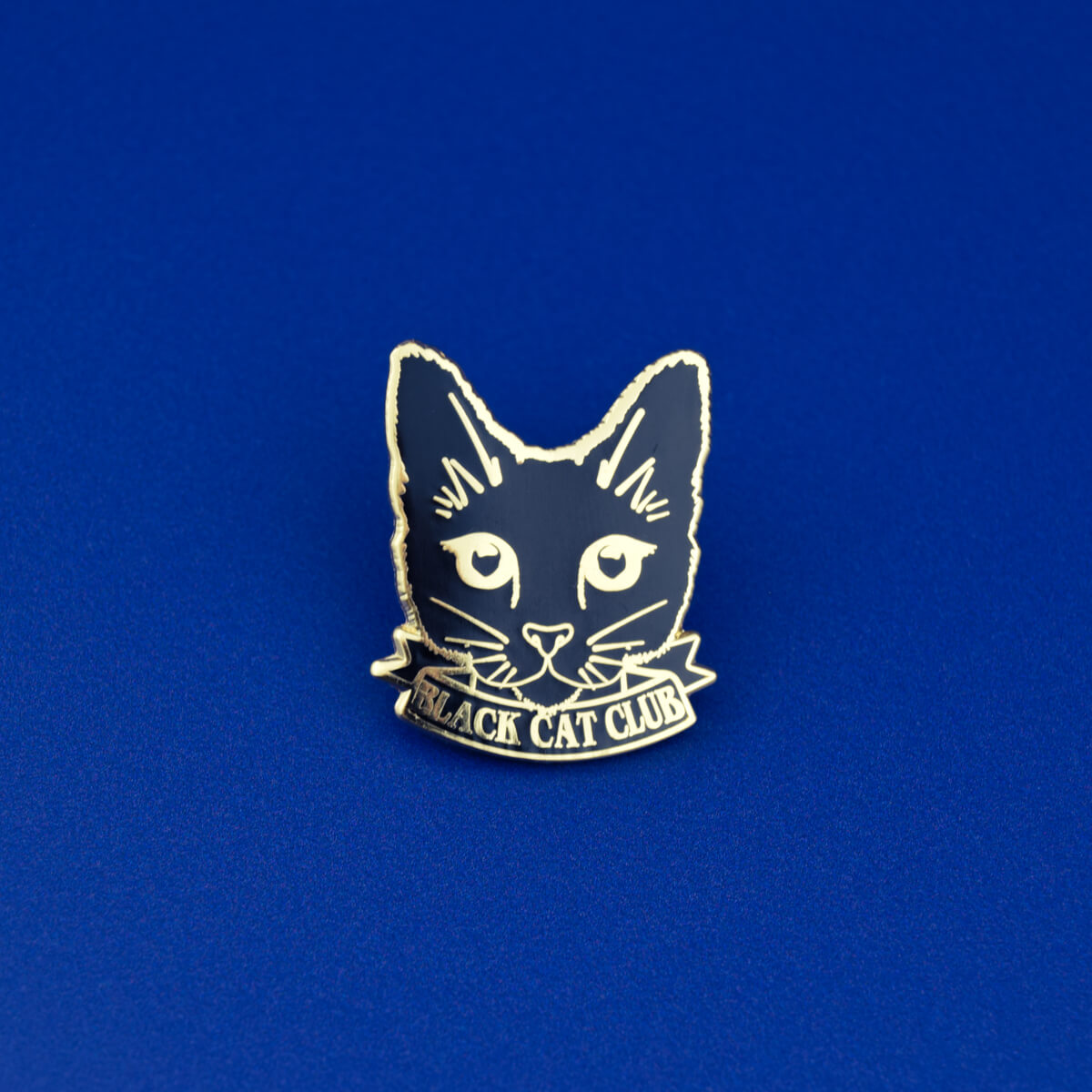 Black Cat Club Pin - Occult Patches & Pins