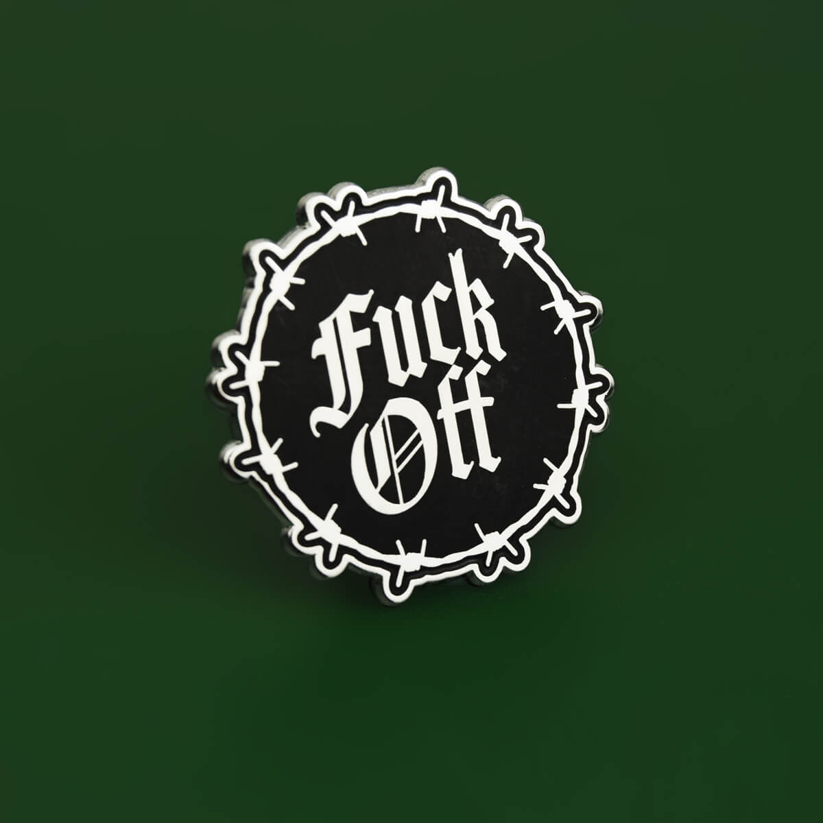 Fuck Off Gothic Enamel Pin | Ocult Patches & Pins