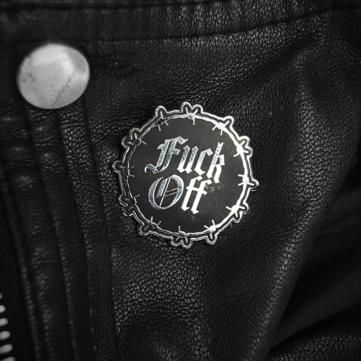 Fuck Off Gothic Enamel Pin | Ocult Patches & Pins