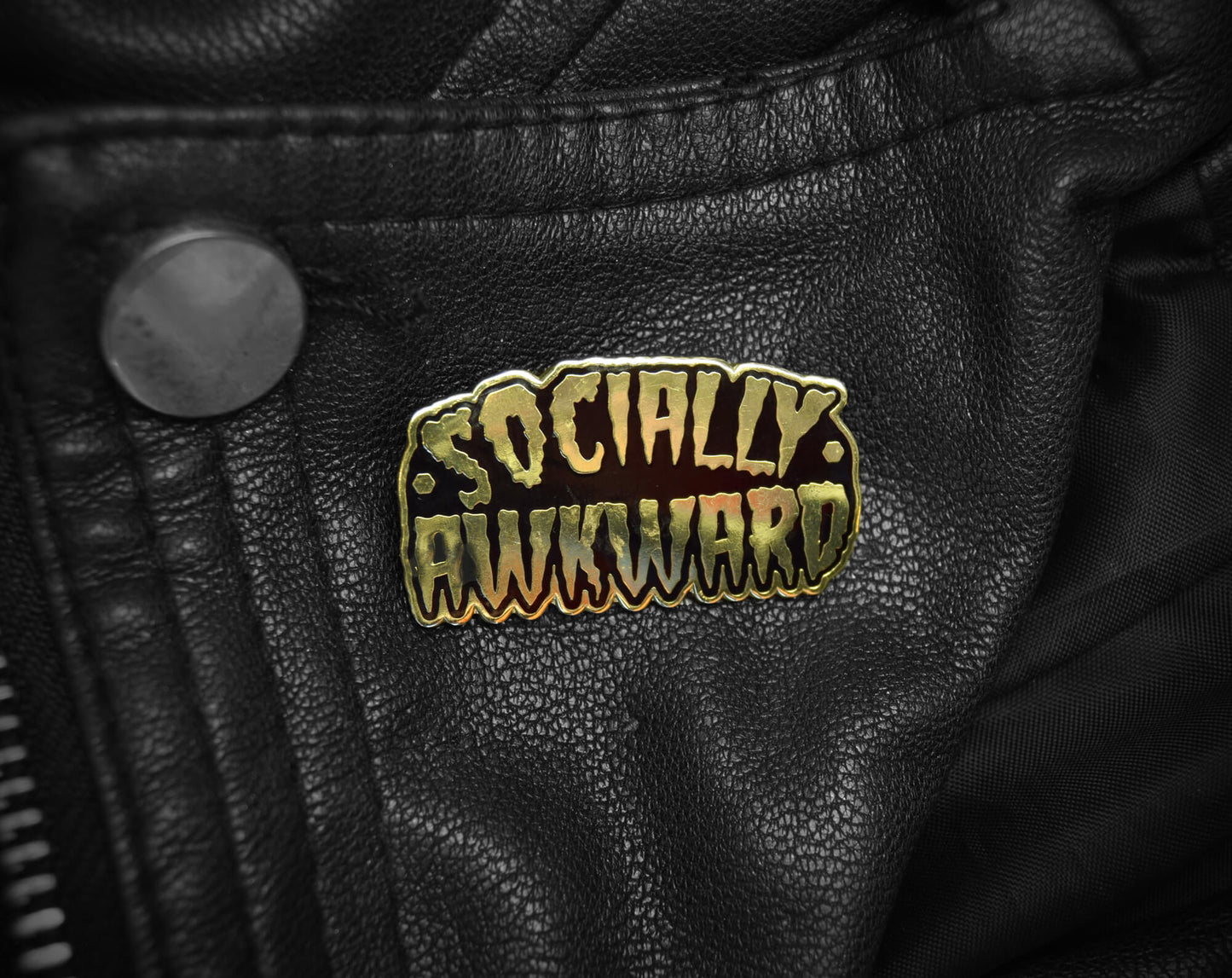 Socially Awkward Enamel Pin | Ocult Patches & Pins